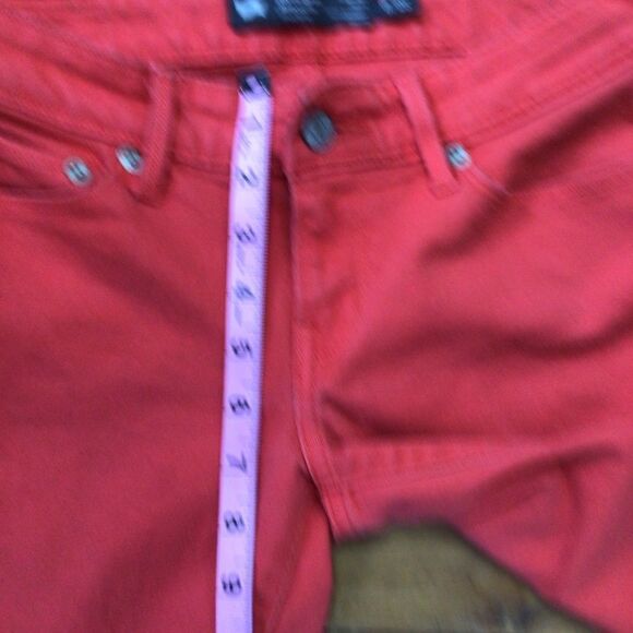 LEVI’S jeans coral denim Demi curve modern rise skinny tangerine low waist 25 - Picture 9 of 11
